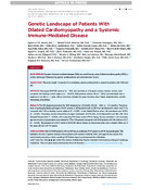Genetic Landscape of Patients With Dilated Cardiomyopathy and a ...